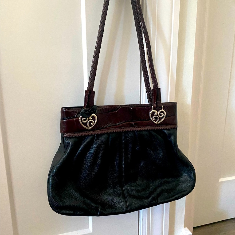 Brighton Purse - black and brown NEW